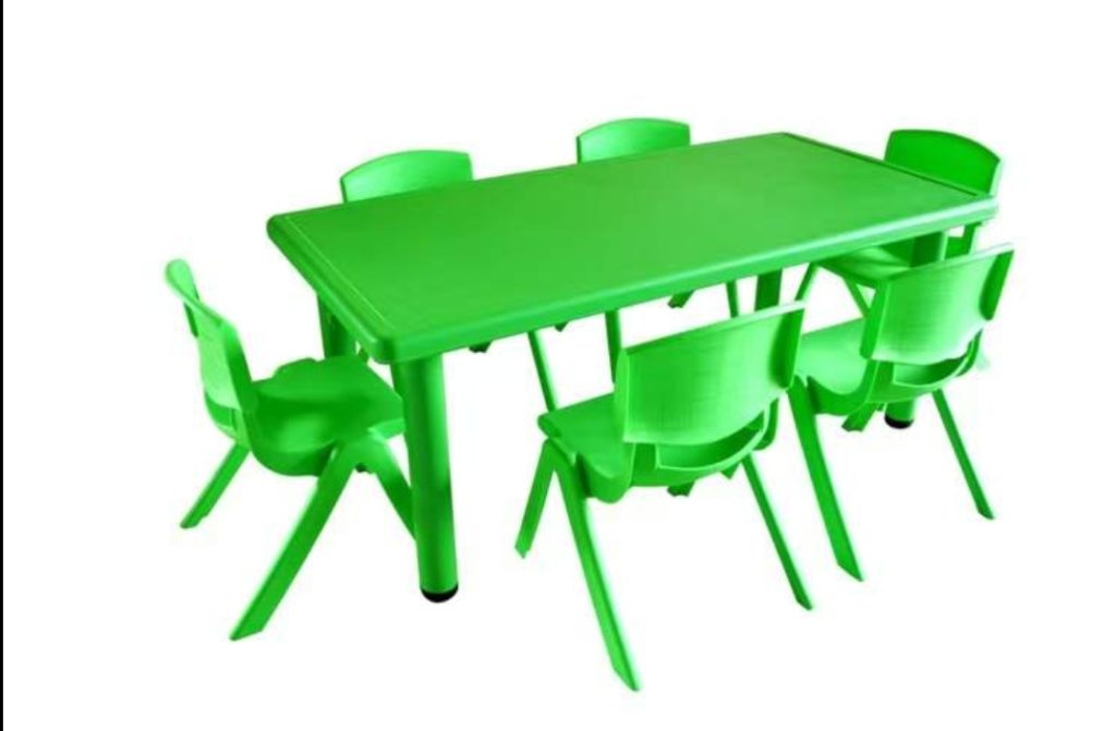 KID CHAIRS/TABLES GREEN: CHAIR- $1.75 TABLE- $8.25